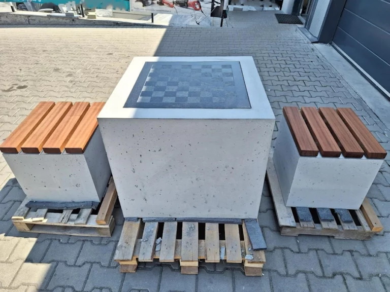 lawka betonowa do gry w szachy