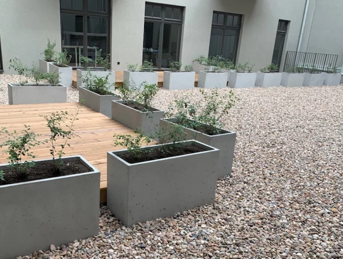 Concrete flower pots main